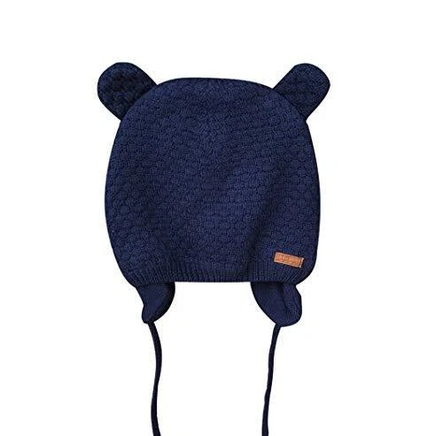 Cute Bear Fleece-Lined Earflap Baby Hat