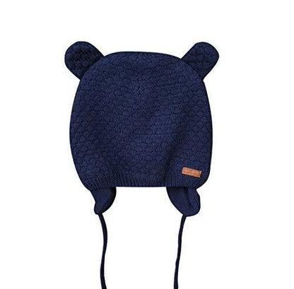 Cute Bear Fleece-Lined Earflap Baby Hat