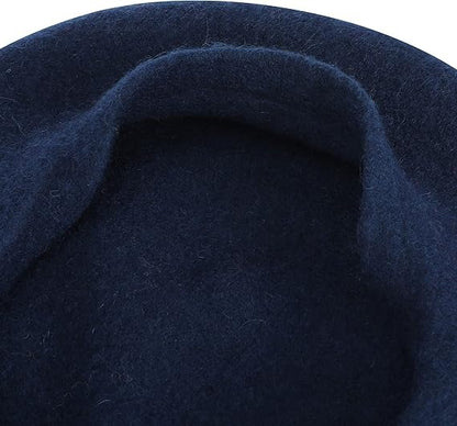 TRIXES Classic French Beret Hat for Women - Fashionable Artist Warm Felt