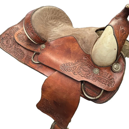 Ralide Vintage Western Leather Sheep Fleece Adult Horse Saddle - Gomix Brands Outlet