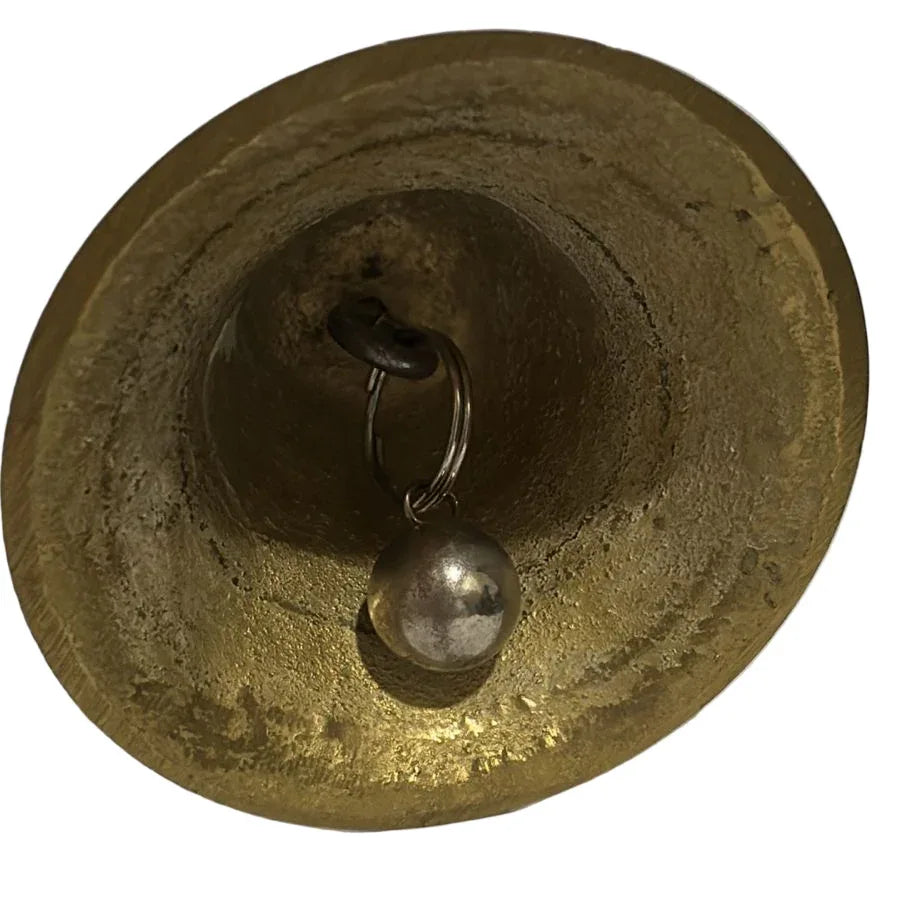 Vintage Solid Brass Hand Bell 8 cm - Gomix Brands Outlet