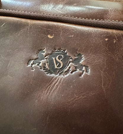 SID & VAIN Ryan XL Premium Leather Laptop Briefcase