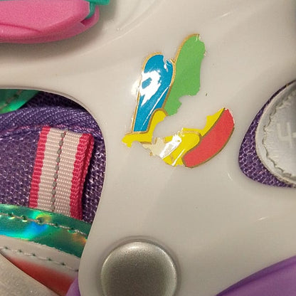 Adjustable Unicorn Rainbow Inline Skates for Girls with Luminous LED Wheels