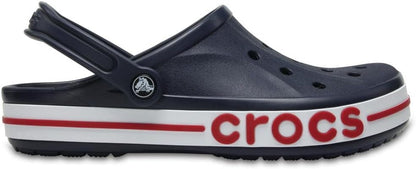 Crocs  Bayaband Clogs Lightweight Secure Fit Bright Cobalt Slate Grey