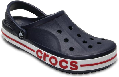 Crocs  Bayaband Clogs Lightweight Secure Fit Bright Cobalt Slate Grey