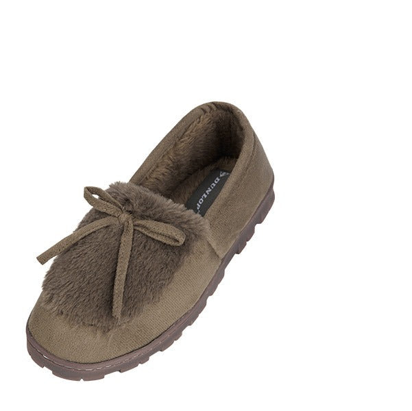 DUNLOP Fluffy Non‑Slip Women’s Indoor Slippers.