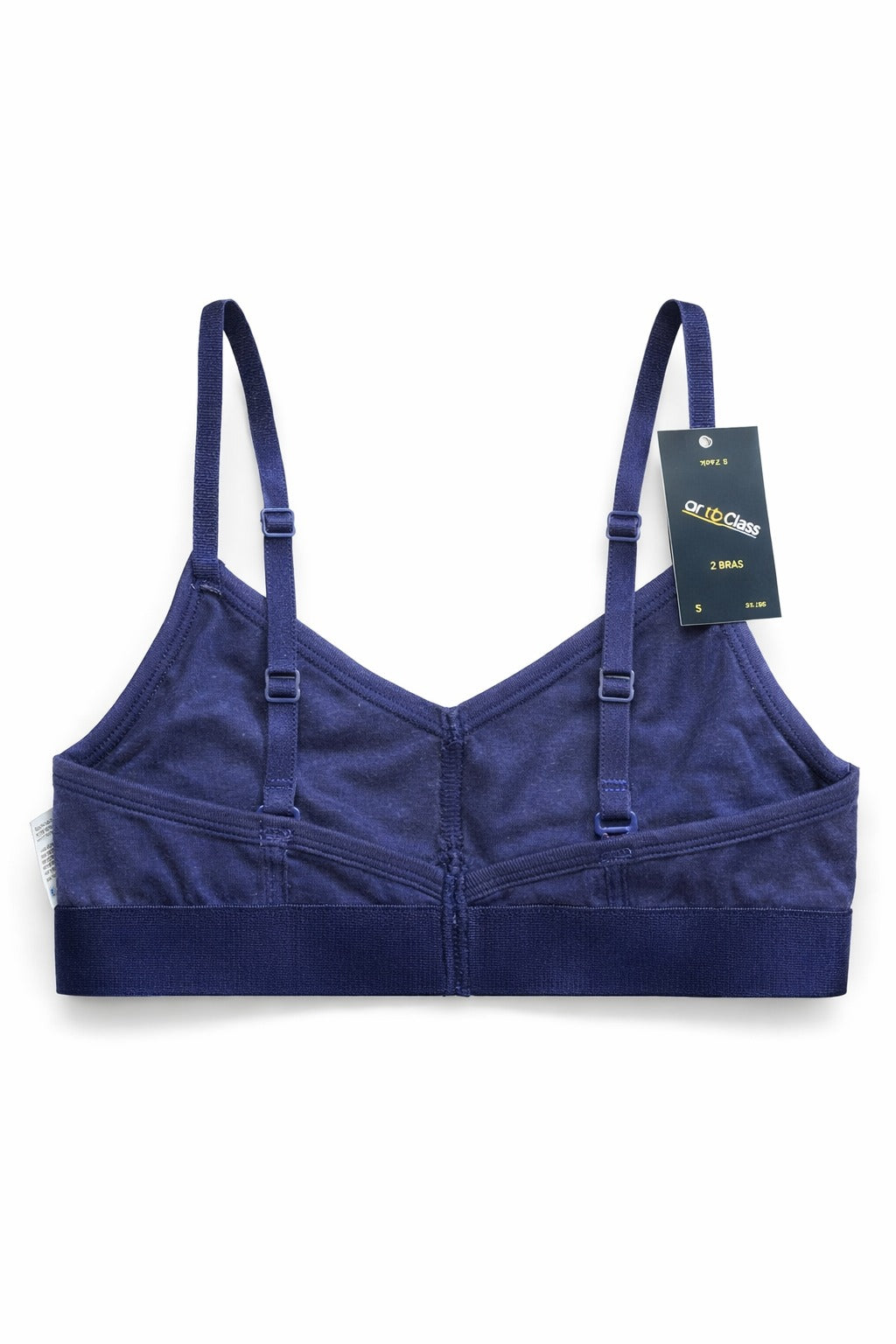 Girls Art Class 2-Pack Cotton Bralette Set Navy Pink