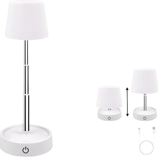 Luminária de mesa Led Adjustable Table Lamp, Wireless USB Rechargeable LED NTD-136
