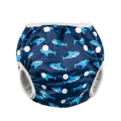 Kidverse Blue Shark Adjustable Reusable Swimming Diaper for Babies