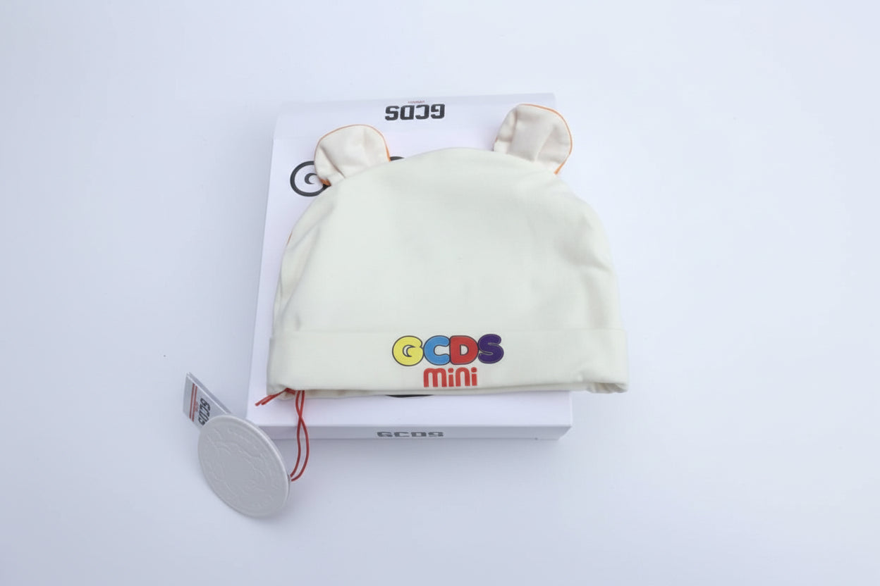 New GCDS Mini Wear kid essentials.Baby Bear Hat size 0-1 month UK