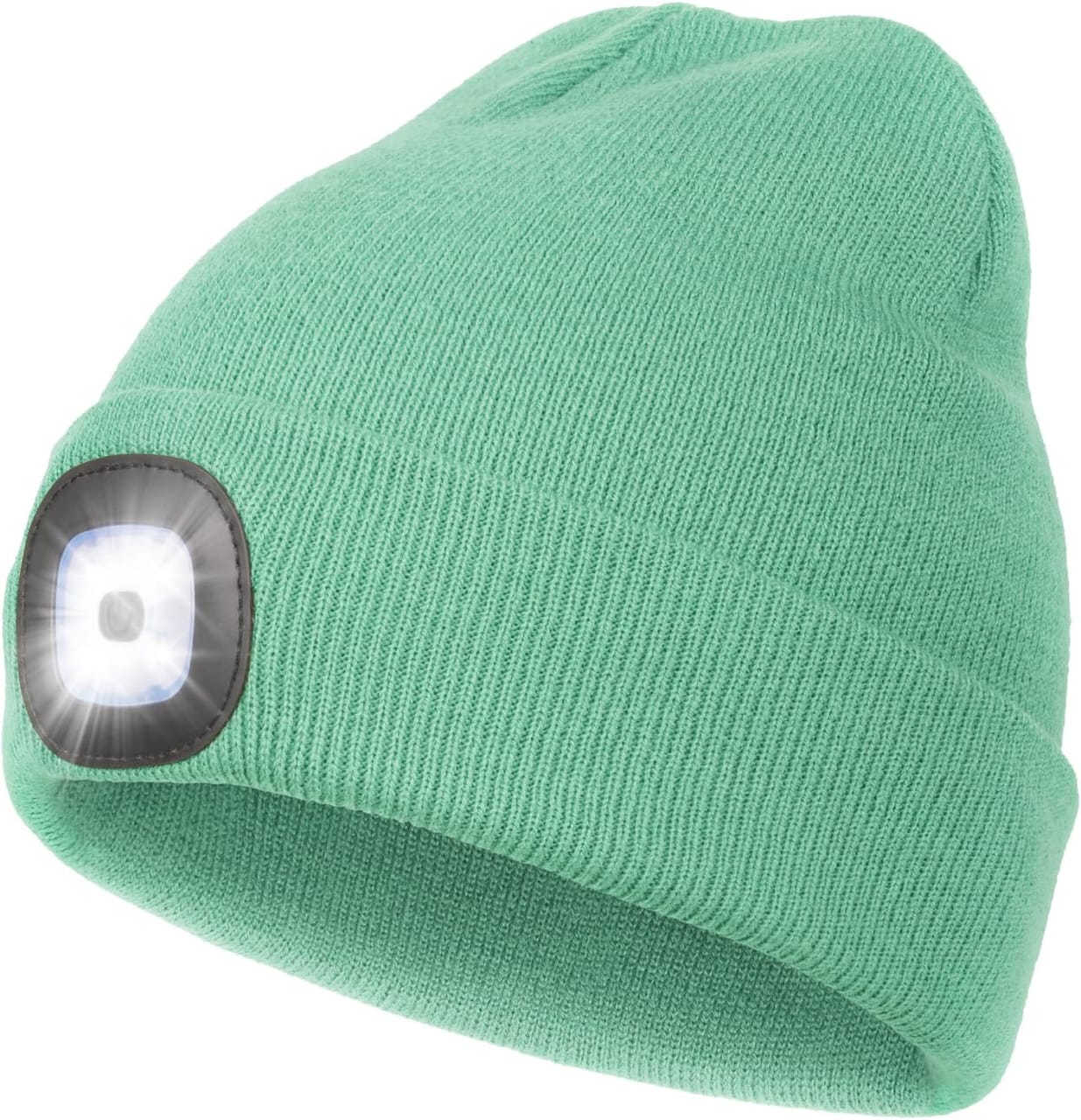 ATNKE Rechargeable LED Lighted Beanie Hat – Bright Hands-Free Headlamp for Winter
