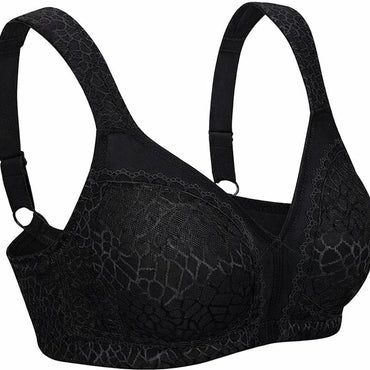 Exclare Full Coverage Double Support Wire free Plus Size Minimise Bra
