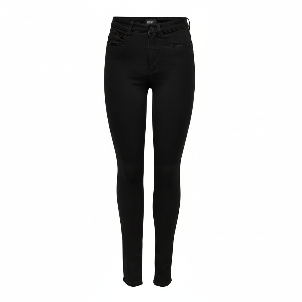 ONLY ROYAL High Waist Skinny Fit Black Jeans