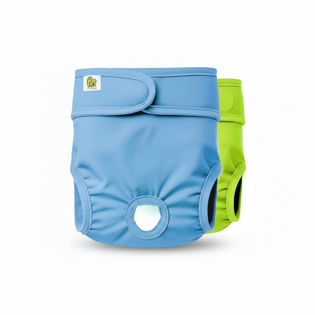 Pet Magasin Durable Washable Dog Diapers for Pets – Reusable Incontinence Solution 2-PACK