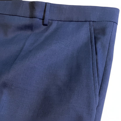 Stafford Sharkskin Stretch Pleated Pants Classic Fit