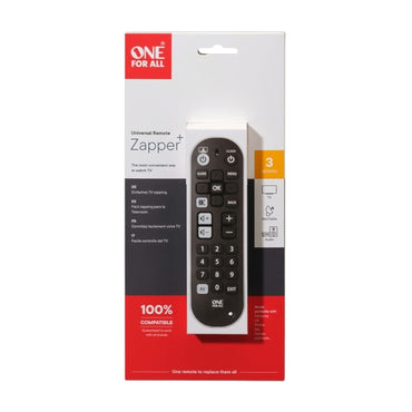One For All TV Zapper Remote – Simple Universal Control