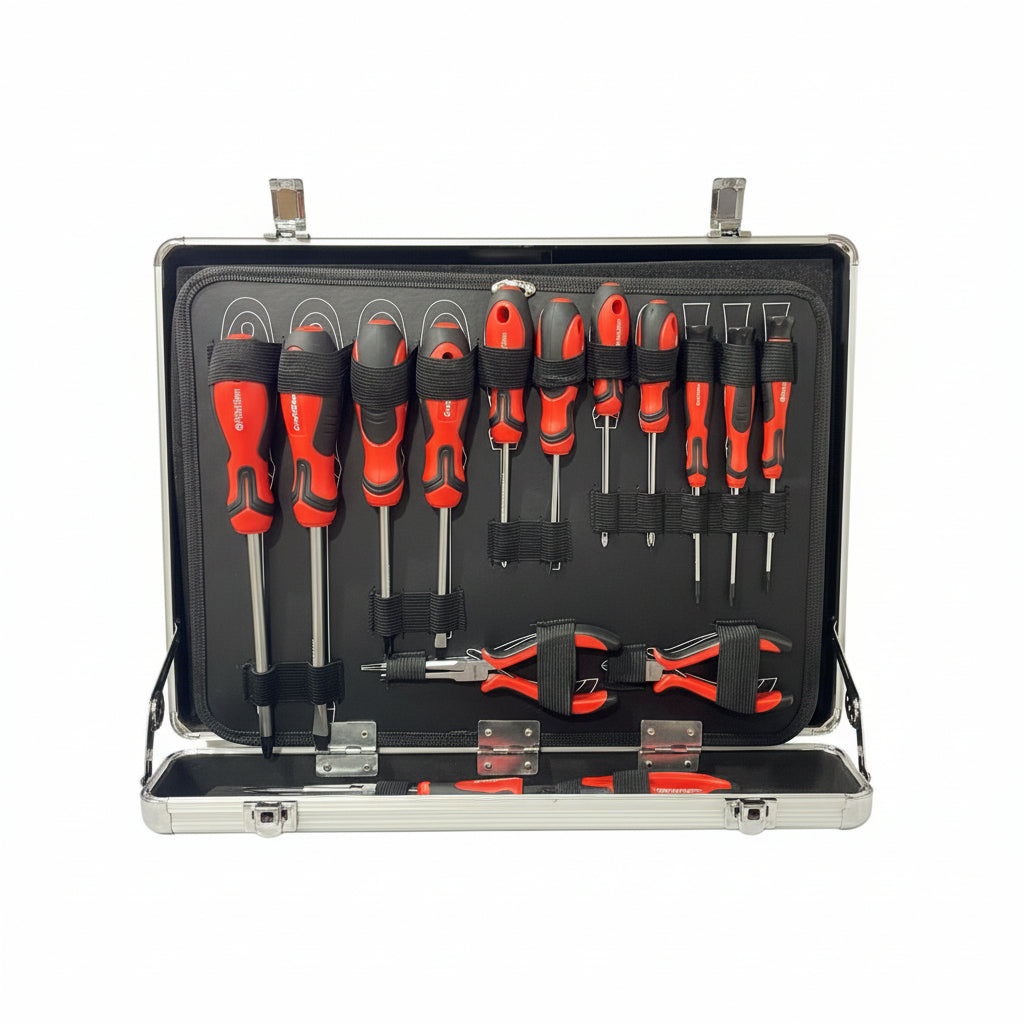 Craftzone Aluminum Tool Kit Case with 128 pcs