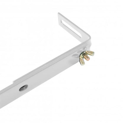 XCLOU GARDEN White Adjustable Dual-Arm Flower Box Holder for Balcony