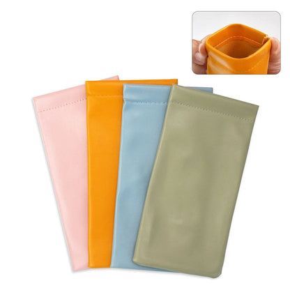 VALICLUD Lightweight Leather Travel Glasses Case – 4 Color Options