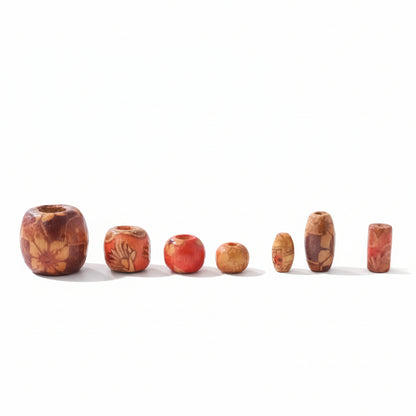 YUEAON  Multicolor Wooden Painted Beads – Craft Jewelry Supplies