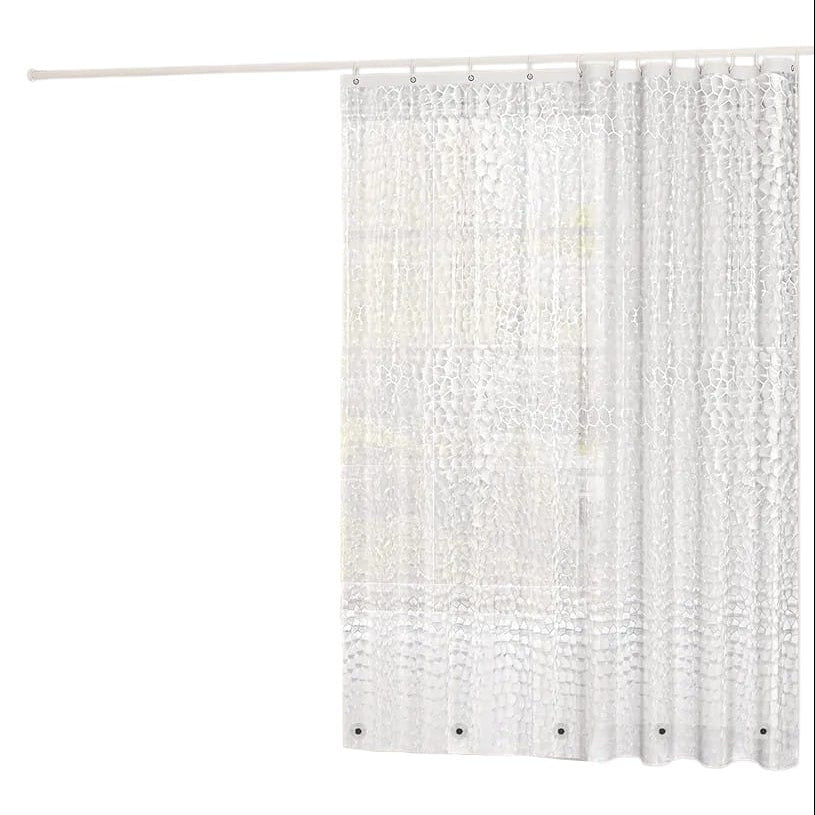 WOLTU Weighted Magnet Shower Curtain, Semi-Transparent EVA, Waterproof