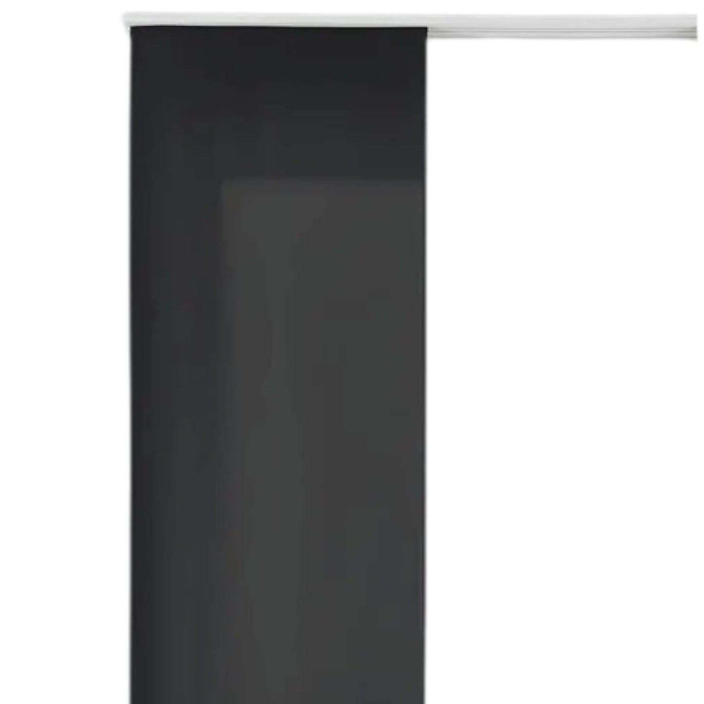 Gardinenbox Black Polyester Sliding Curtain with Accessories