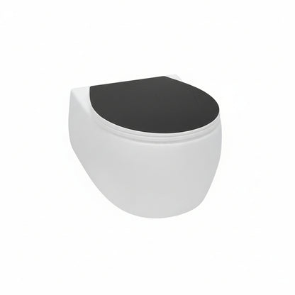 WENKO Duroplast Black 3D Soft‑Close Universal Toilet Seat
