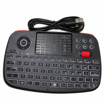 Rii i4 Dual Mode Wireless Multimedia Keyboard with Touchpad (German Version)