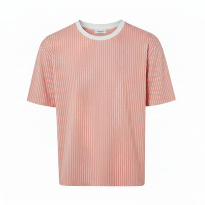 Livergy Summer Seersucker Men's Classic Fit T-ShirtLachs