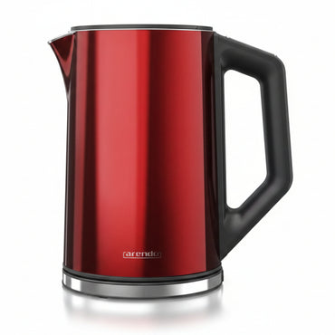Arendo Stainless Steel Electric Kettle 1.5L 2200W Dual Wall