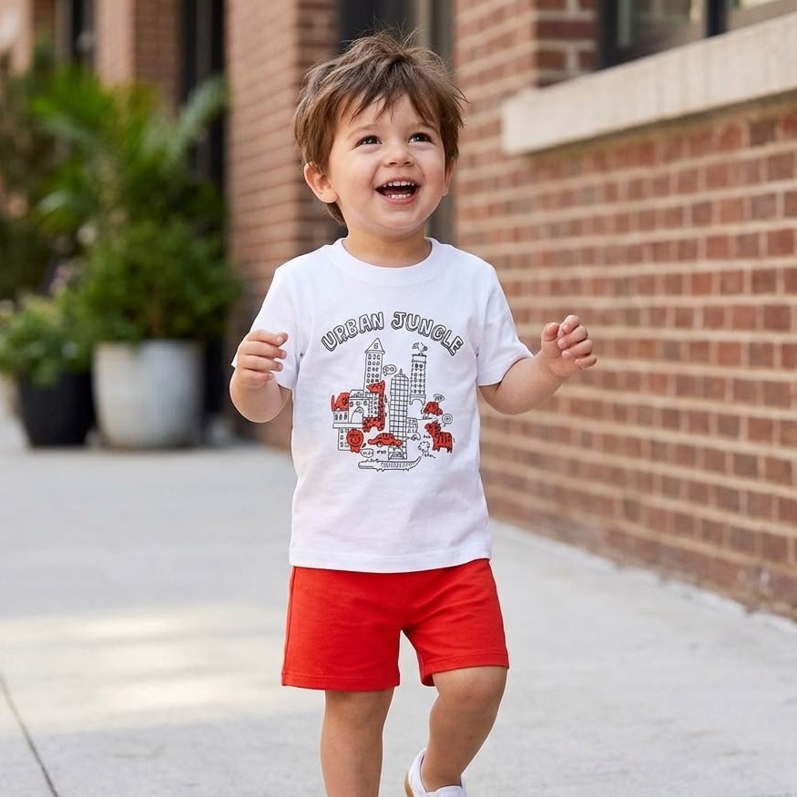 Lupilu Boys' Short Cotton Pajama Set