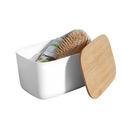 Livarno Home Cosmetic Organizer With Bamboo Lid
