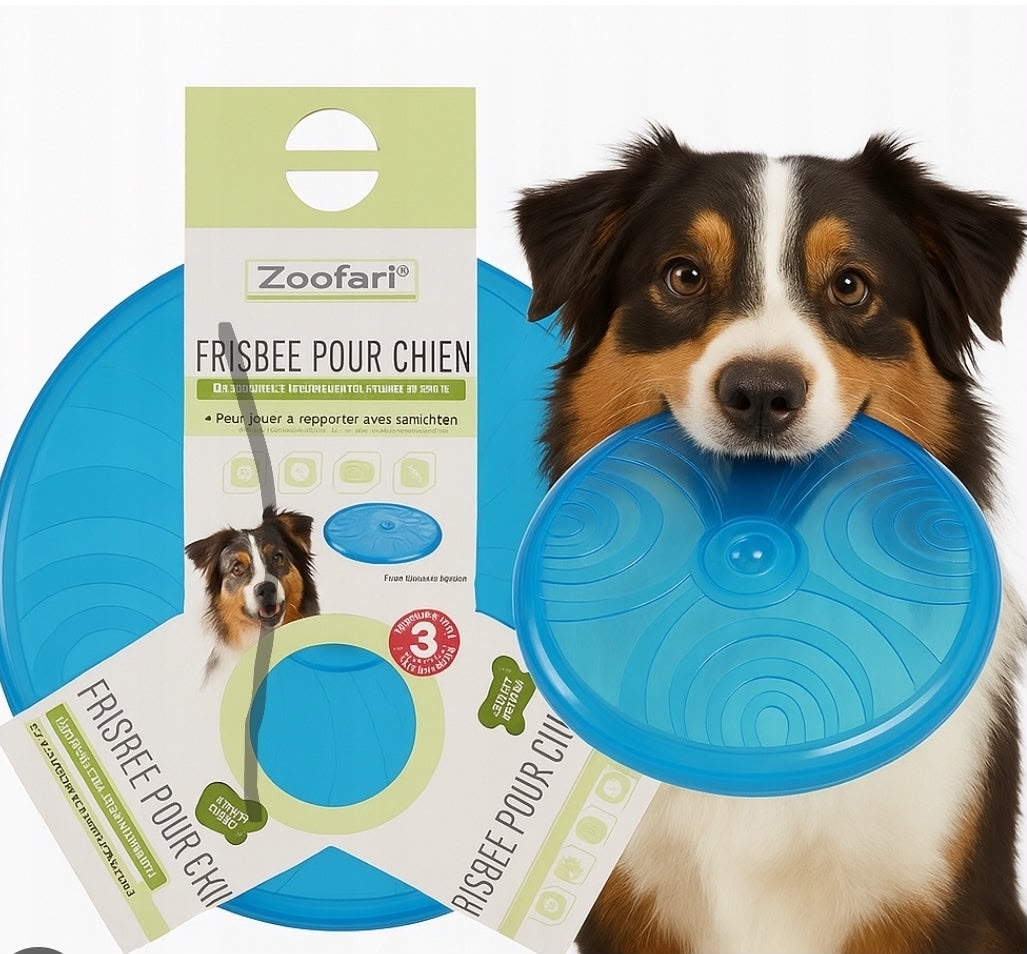 Zoofari Dog Frisbee Soft Plastic
