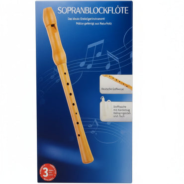 Soprano Recorder Natural Wood