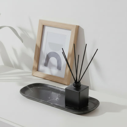 Livarno Home Decorative Tray Black Marble 30.5x12.2x2cm