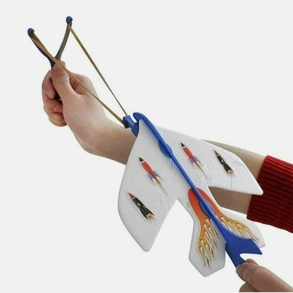 Elastic Flash LED Glider Plane Children's Toy