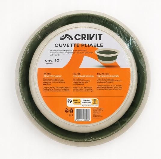 Crivit Foldable Large Space Saving Bowl 10L Capacity