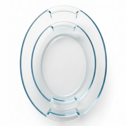 Clear Oval Tempered Glass Baking Dish Set – 2Sizes Safe