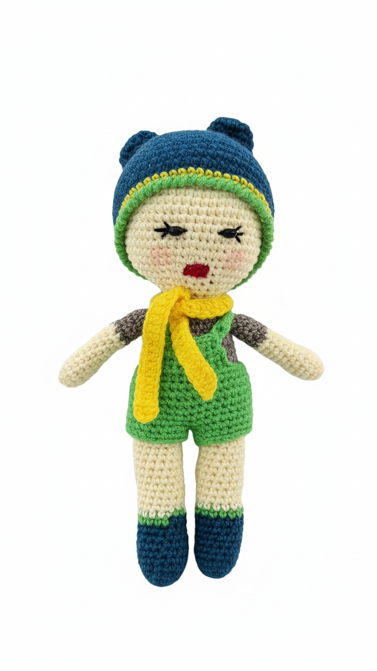 Handmade Crochet Doll - Amigurumi Style