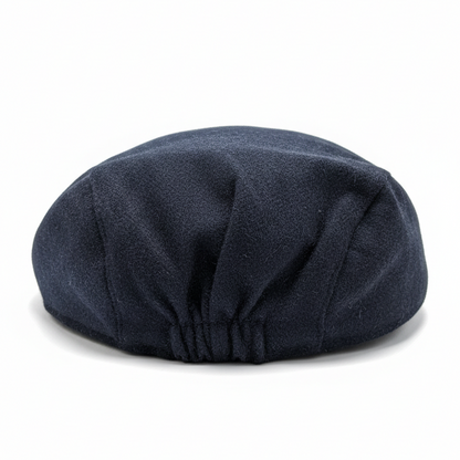 Heddle & Reed Harris Tweed Flatcap Blue Herringbone