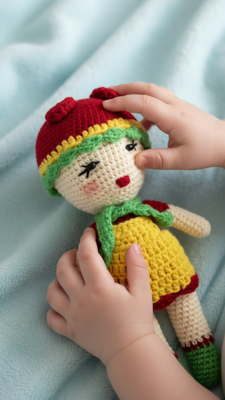 Handmade Crochet Doll - Amigurumi Style