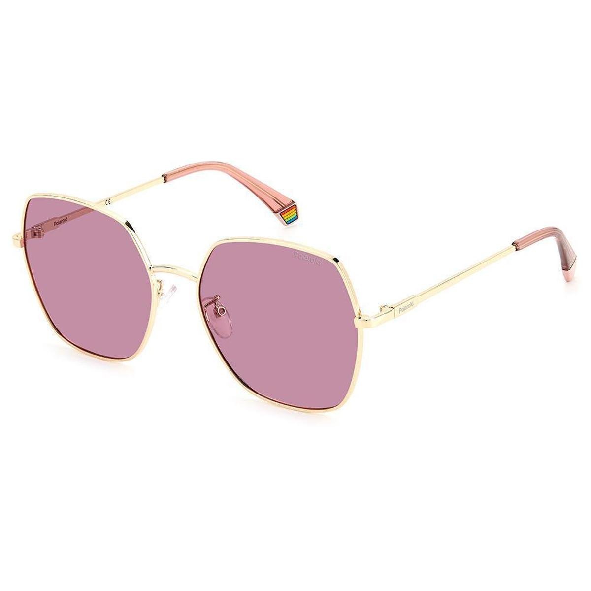 Polaroid Pld 6178/G/S EYR Gold Octagonal Women's Polarized UV Protection Sunglasses