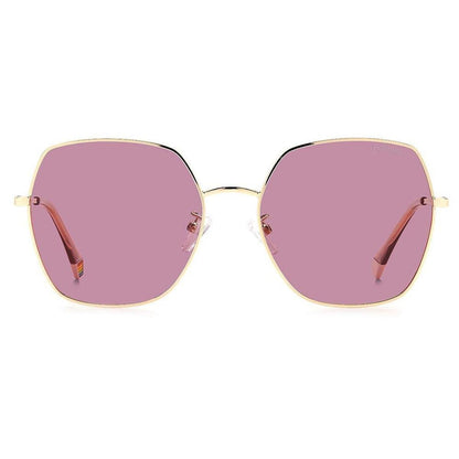 Polaroid Pld 6178/G/S EYR Gold Octagonal Women's Polarized UV Protection Sunglasses