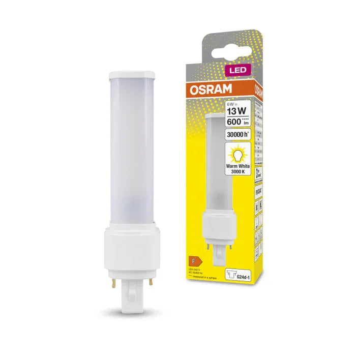 LEDVANCE DULUX G24d-1 LED Bulbs 6W Warm White Tubular Shape 3000K Energy Efficient - Gomix Brands Outlet