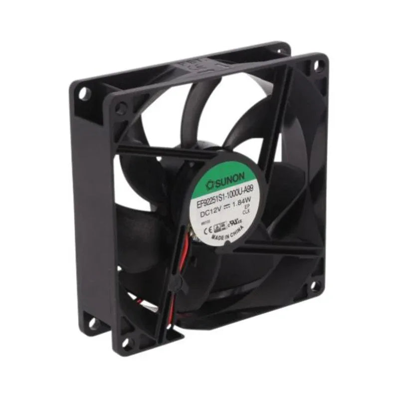 Sunon 12V DC Axial Fan 51.5CFM 92x92x25mm Brushless Cooling Fan - Gomix Brands Outlet