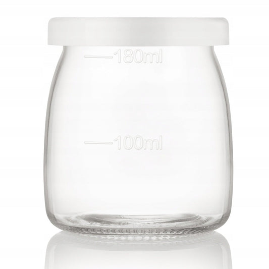 Small Glass Jar with White Lid (100ml - 180ml) (6 pcs)