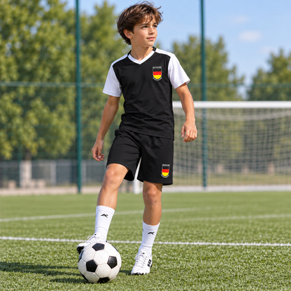 Euro 2024 Germany Boys' Football Jersey and Shorts Set