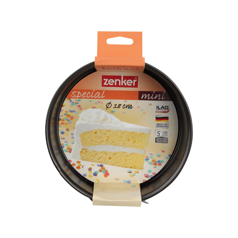 Zenker Mini 18cm Springform Flat Base with Non‑Stick Coating