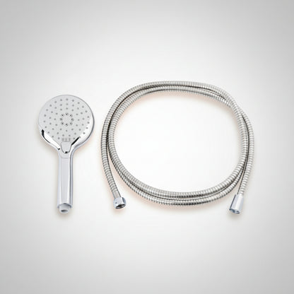 Livarno Home Shower Head Set With Hand Shower Round Silver