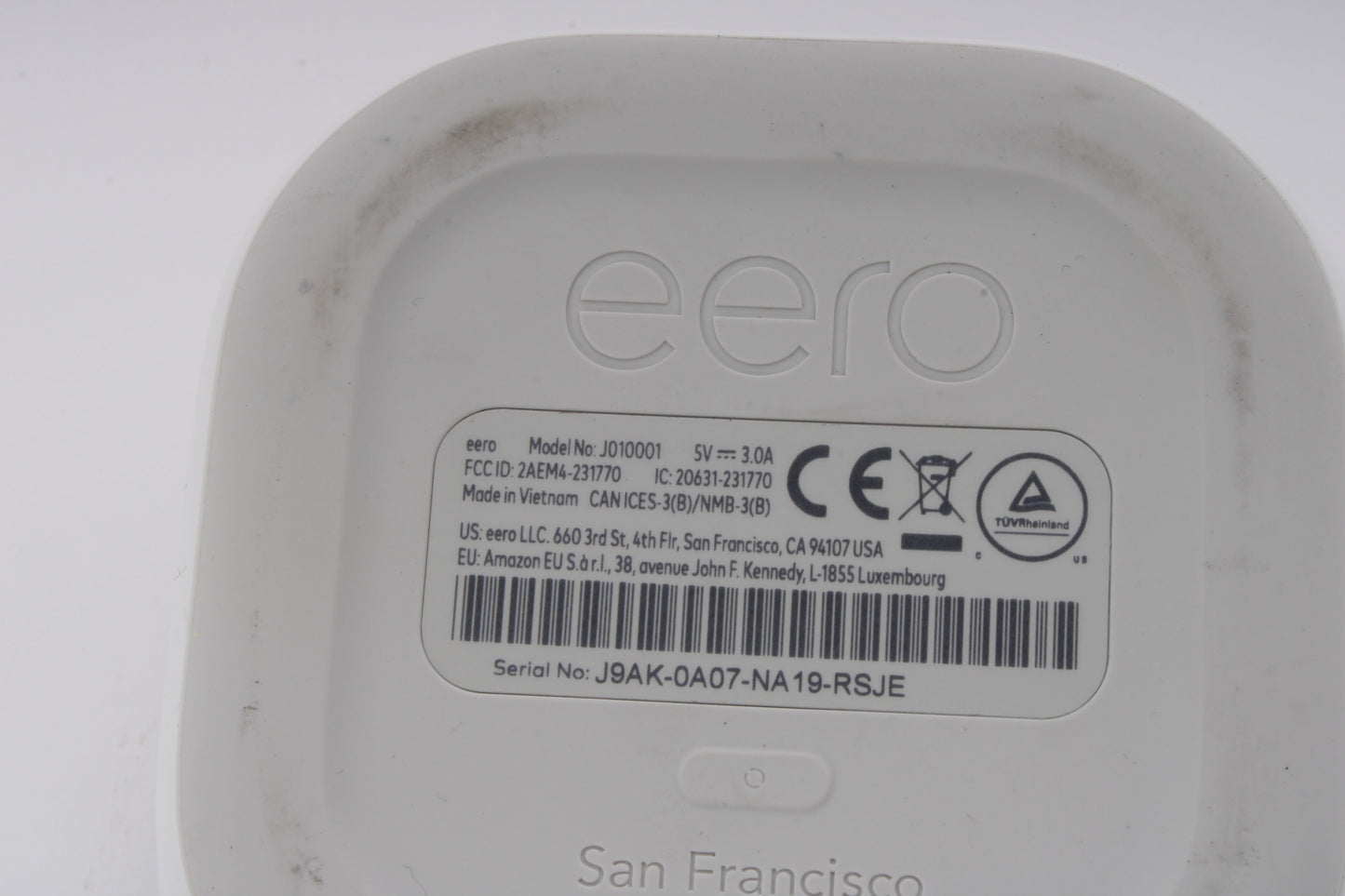 Eero J010001 Dual Band 6 Mesh Wireless Router